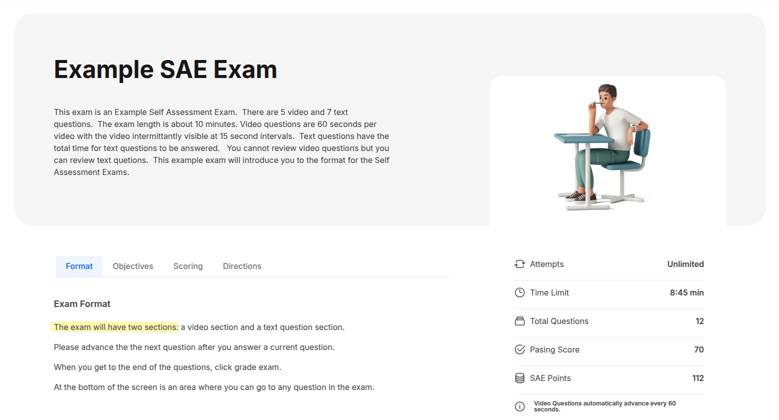 echo cme credits exam